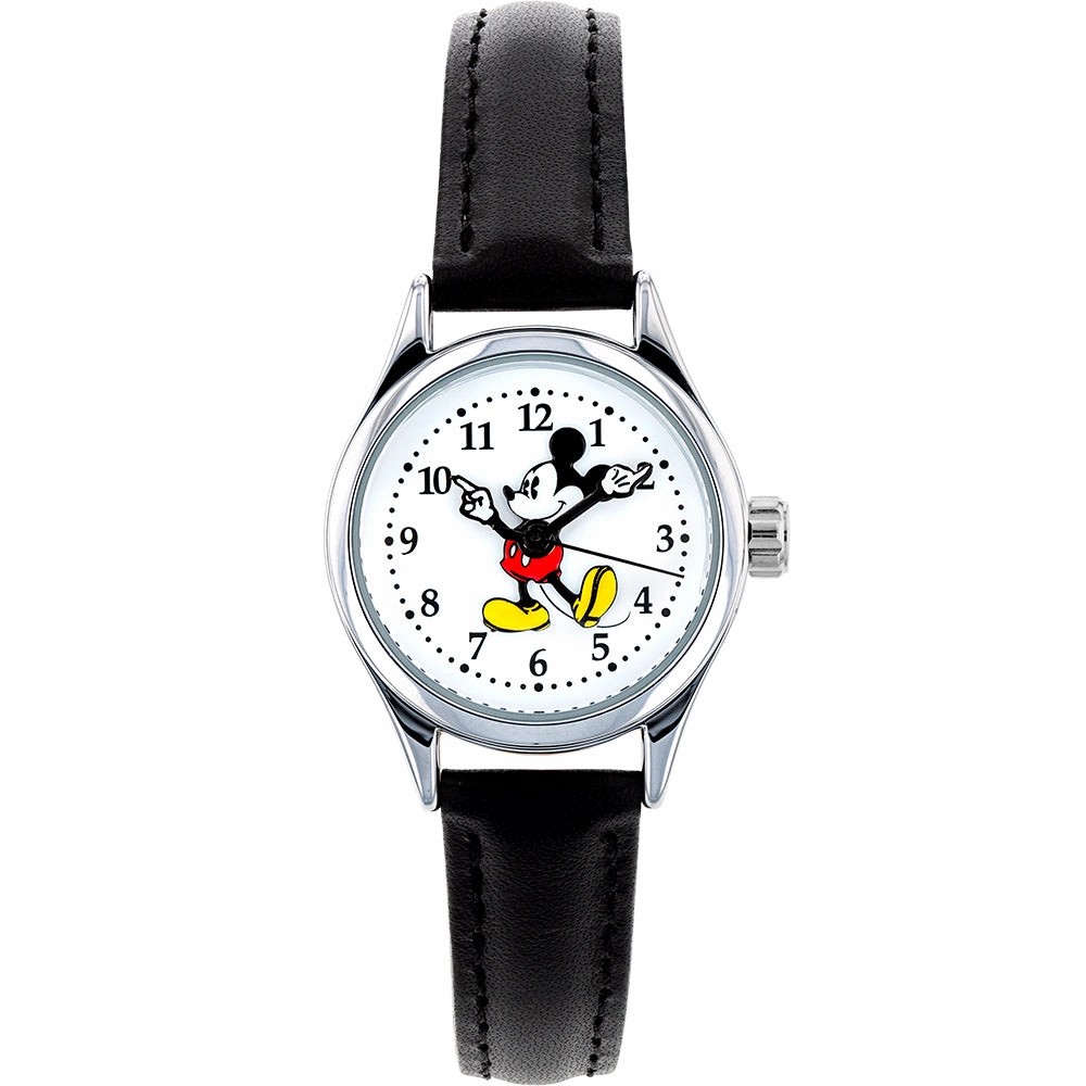 Disney TA56752 Petite Mickey Mouse Youth Affordable Leather Watch Leather Watch Discount