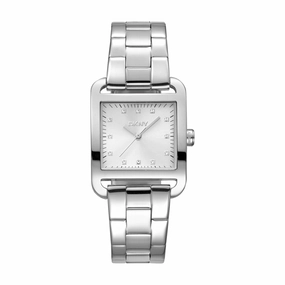 DKNY City Midi Silver Dial Stainless Steel Watch DK1L004M0045 
