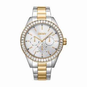 DKNY Nolita Multi Glitz Silver Dial Stainless Steel Watch DK1L027M0075 