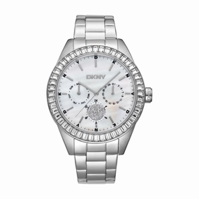 DKNY Nolita Multi Glitz White Dial Stainless Steel Watch DK1L027M0015 
