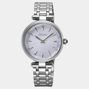 Dress Women Quartz White Dail Analog Stainless Steel Watch SRZ553P1 women watches best women watches affordable women's watches branded women watches