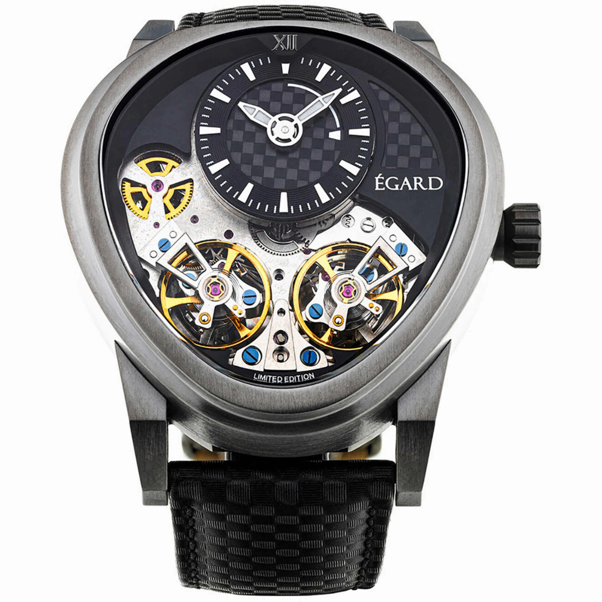 Egard Men's Watch - Quantus Carbon Beast Automatic Black Strap | WCH-5065-I0H203 