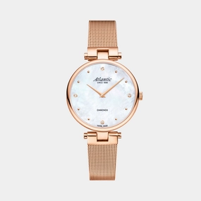 Elegance Royal Diamonds Women Quartz Mother of Pearl Dial Analog Mesh Watch 29044.44.07RMB women watches best women watches affordable women's watches branded women watches
