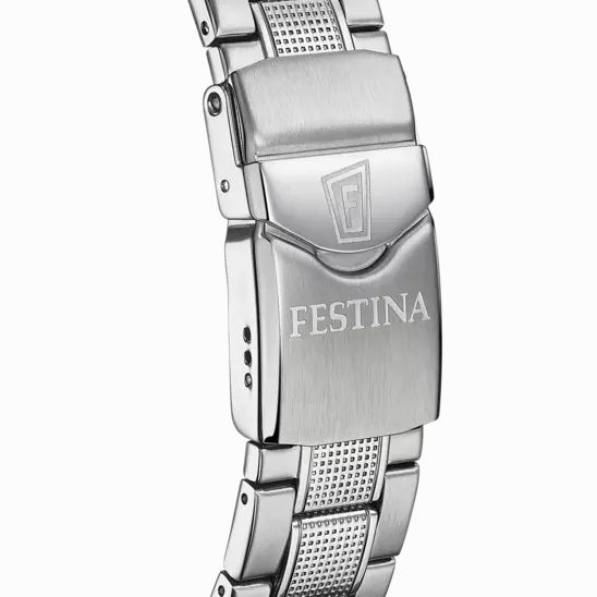 Elegant Festina Originals Men's Timepiece with Black Stainless Steel Bracelet F20669/3