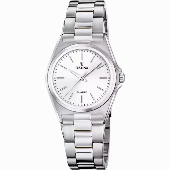 Elegant Festina Women's Stainless Steel Watch F20553/2 with Classic Design 
