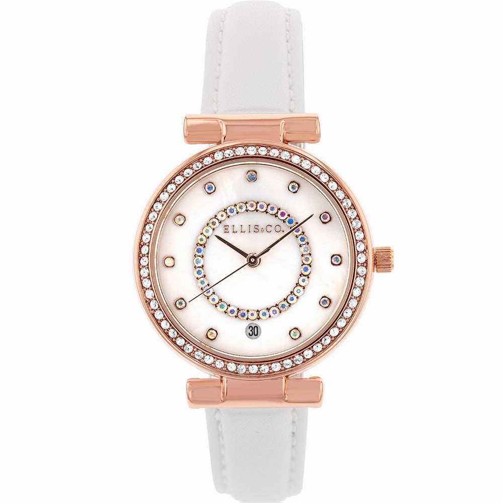 Ellis & Co Pyper Affordable Leather Watch Leather Watch Discount