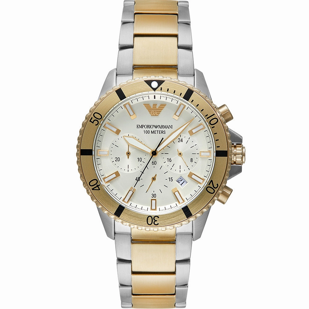 Emporio Armani AR11606 Diver Chrono stainless steel watch clasp High quality stainless steel watch