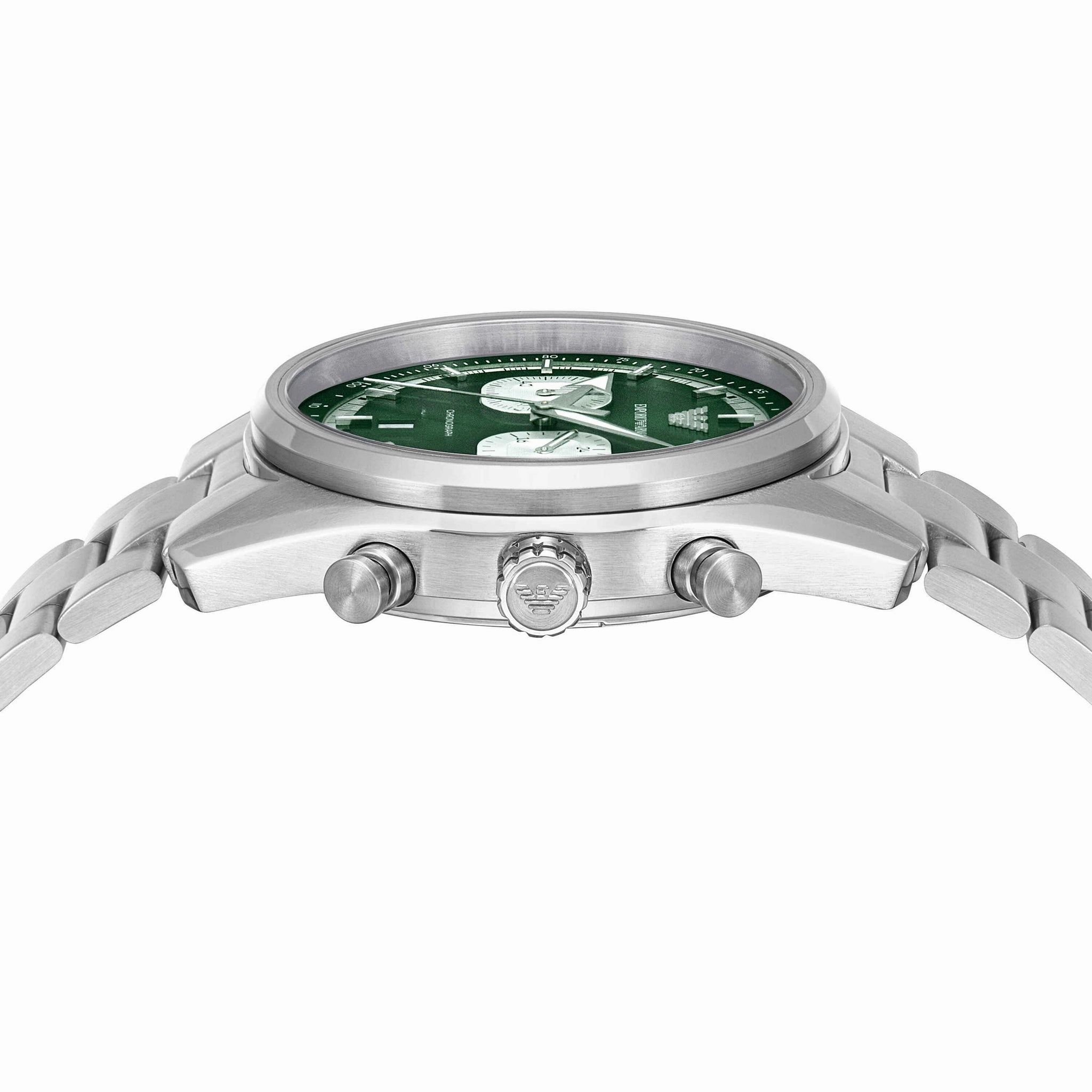 Emporio Armani Silver Chronograph Stainless Steel Watch AR11637