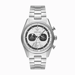 Emporio Armani Silver Chronograph Stainless Steel Watch Model AR11636 
