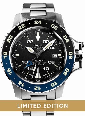Engineer Hydrocarbon AeroGMT Sled Driver - Bracelet - Ltd Ed 1990pcs Ref. DG2018C-S17C-BK,automatic watch,automatic watches for men,automatic watches for women,luxury automatic watch,minimalist automatic watch,dress automatic watch,vintage automatic watch,