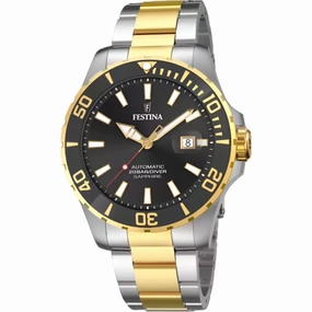 Festina Automatic Black Dial Stainless Steel Strap Watch f20532/2 