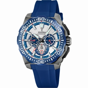 Festina Chrono Bike Blue Rubber Strap Watch F20725/4 
