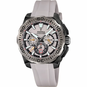 Festina Chrono Bike Grey Rubber Strap Watch f20726/1 