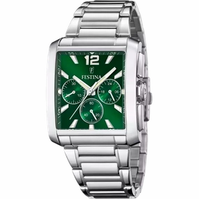 Festina Green Stainless Steel 316L Strap Men's Watch F20635/3 