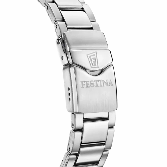 Festina Orange Dial Stainless Steel Bracelet Men's Watch F20663/4