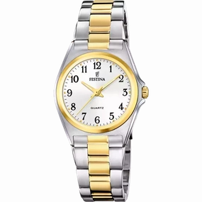 Festina Women's Elegance Stainless Steel Watch with White Dial F20556/1 