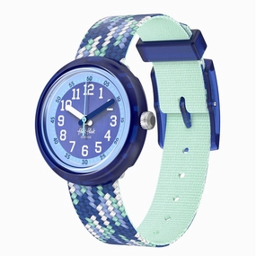 Flik Flak Braid in Blue Kids Watch FPNP169,seiko watches,mens watches,watches designer,watches discount,watches for women,best kids watches,kids watches designer,kids watches for boys,girls kids watches