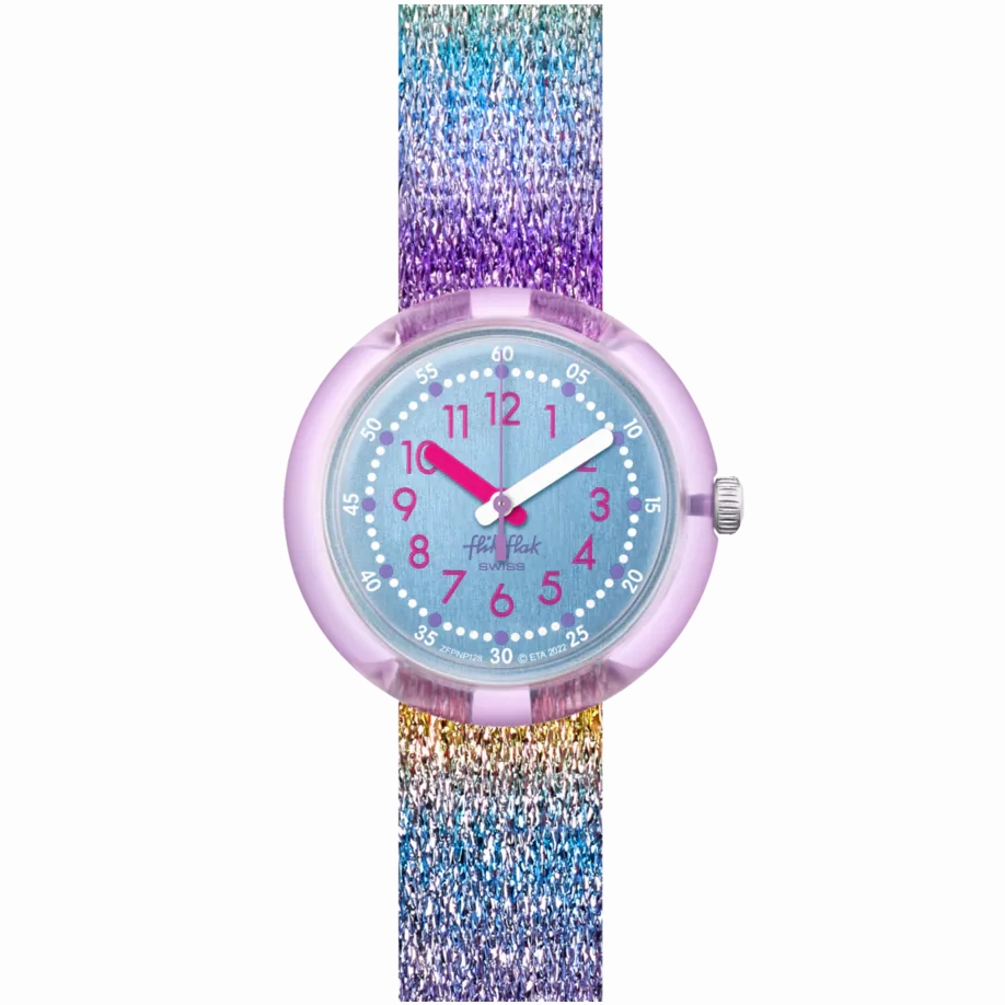 Flik Flak Shine in Rainbow Kids Watch FPNP128,seiko watches,mens watches,watches designer,watches discount,watches for women,best kids watches,kids watches designer,kids watches for boys,girls kids watches