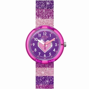 Flik Flak Stripy Glitter Kids Watch FPNP127 