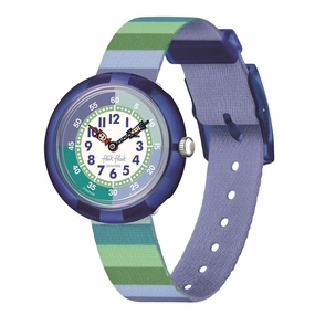 Flik Flak Stripy Green Kids Watch FBNP226,seiko watches,mens watches,watches designer,watches discount,watches for women,best kids watches,kids watches designer,kids watches for boys,girls kids watches