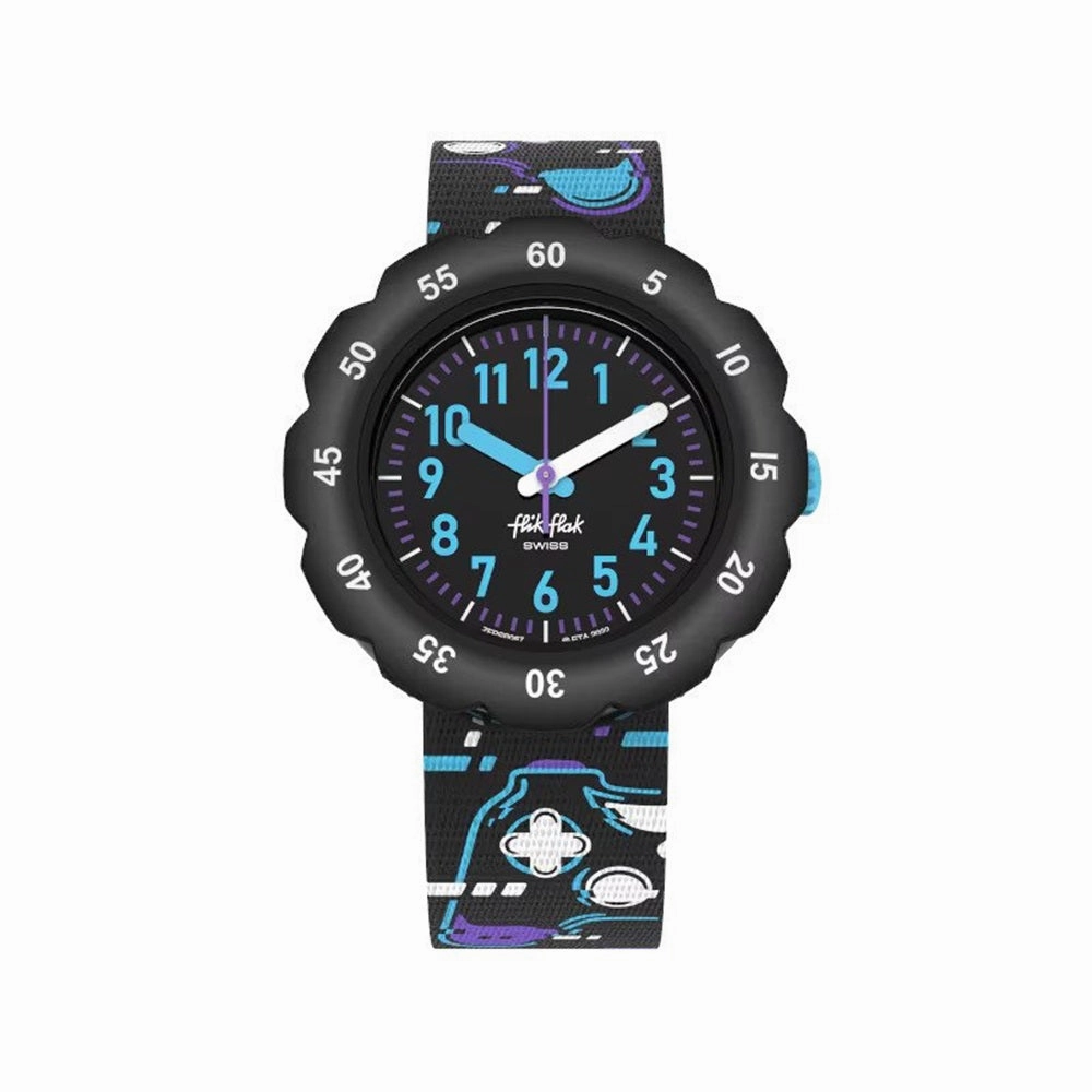 Flik Flak Try Again Black Kids Watch FPSP067 Kids watches for sale Best kids watches