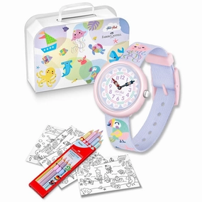 Flik Flak x Faber-Castell Colour in Pastel Kids Watch FBNP231 Kids watches for sale Best kids watches