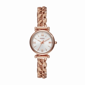Fossil Carlie Rose Gold-Tone Stainless Steel Women's Watch ES5330 