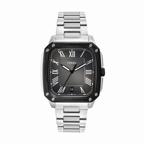 Fossil Crosby Three-Hand Grey Dial Stainless Steel Watch FS6122 