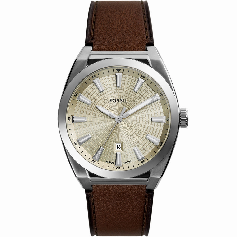 Fossil Everett FS6071 Affordable Leather Watch Leather Watch Discount