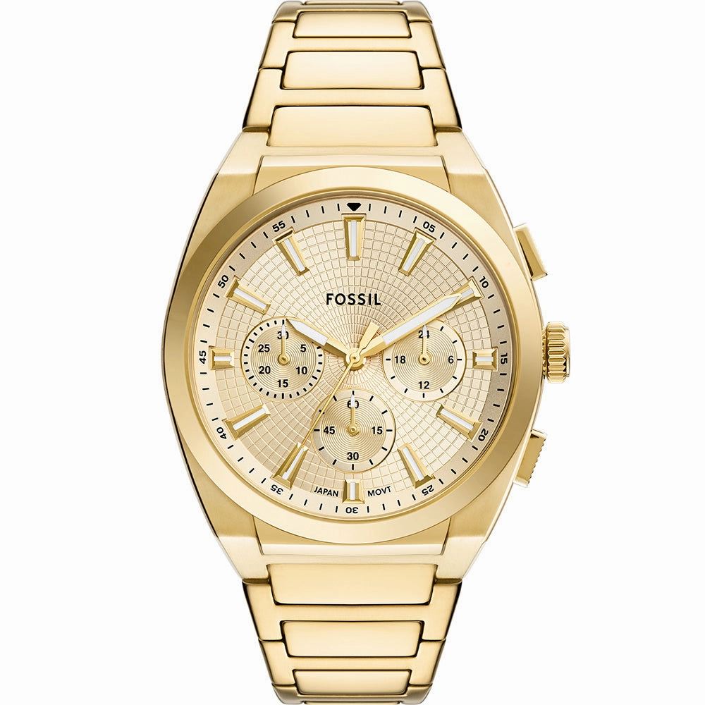 Fossil Everett FS6119 Chronograph stainless steel watch clasp High quality stainless steel watch