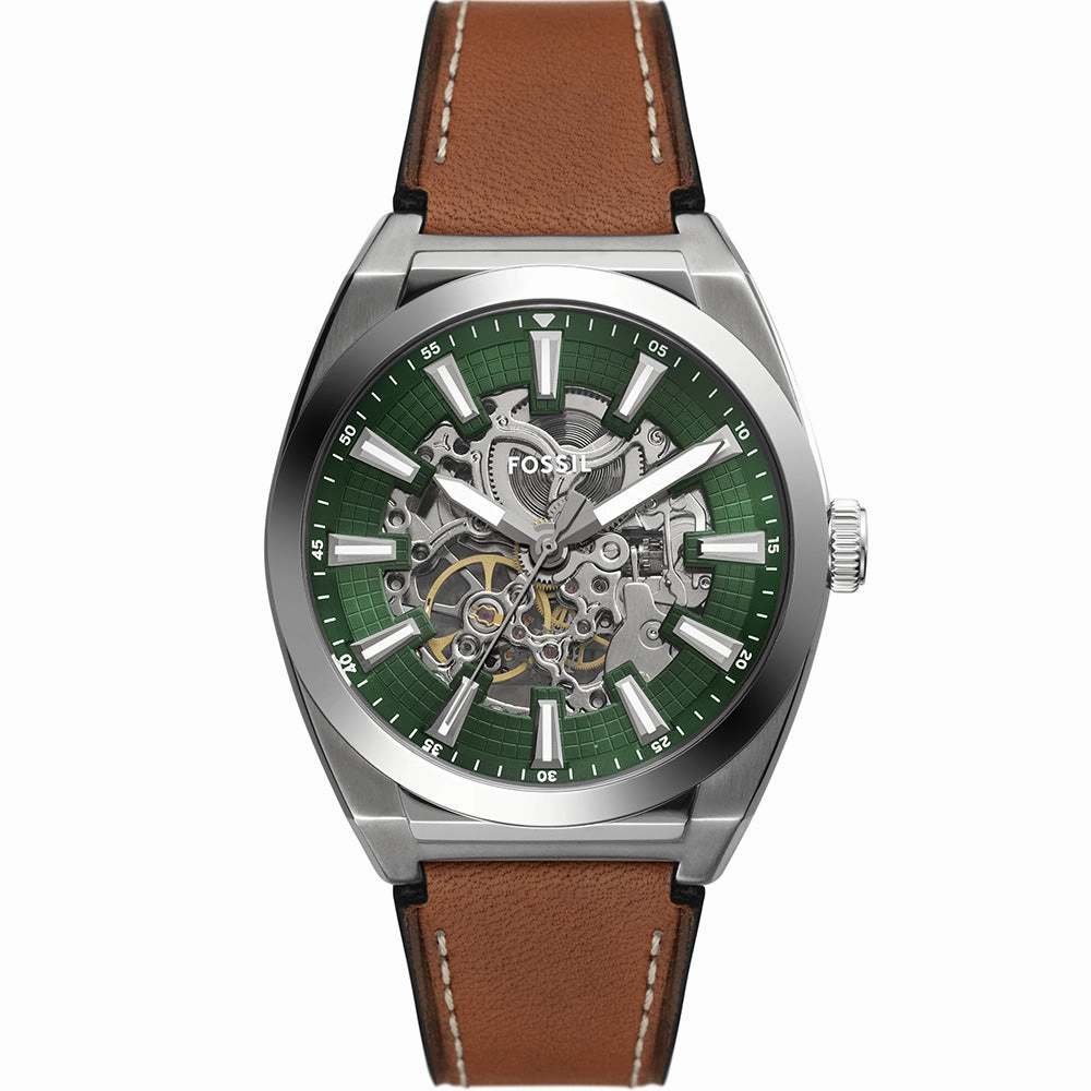 Fossil Everett ME3261 Automatic Affordable Leather Watch Leather Watch Discount