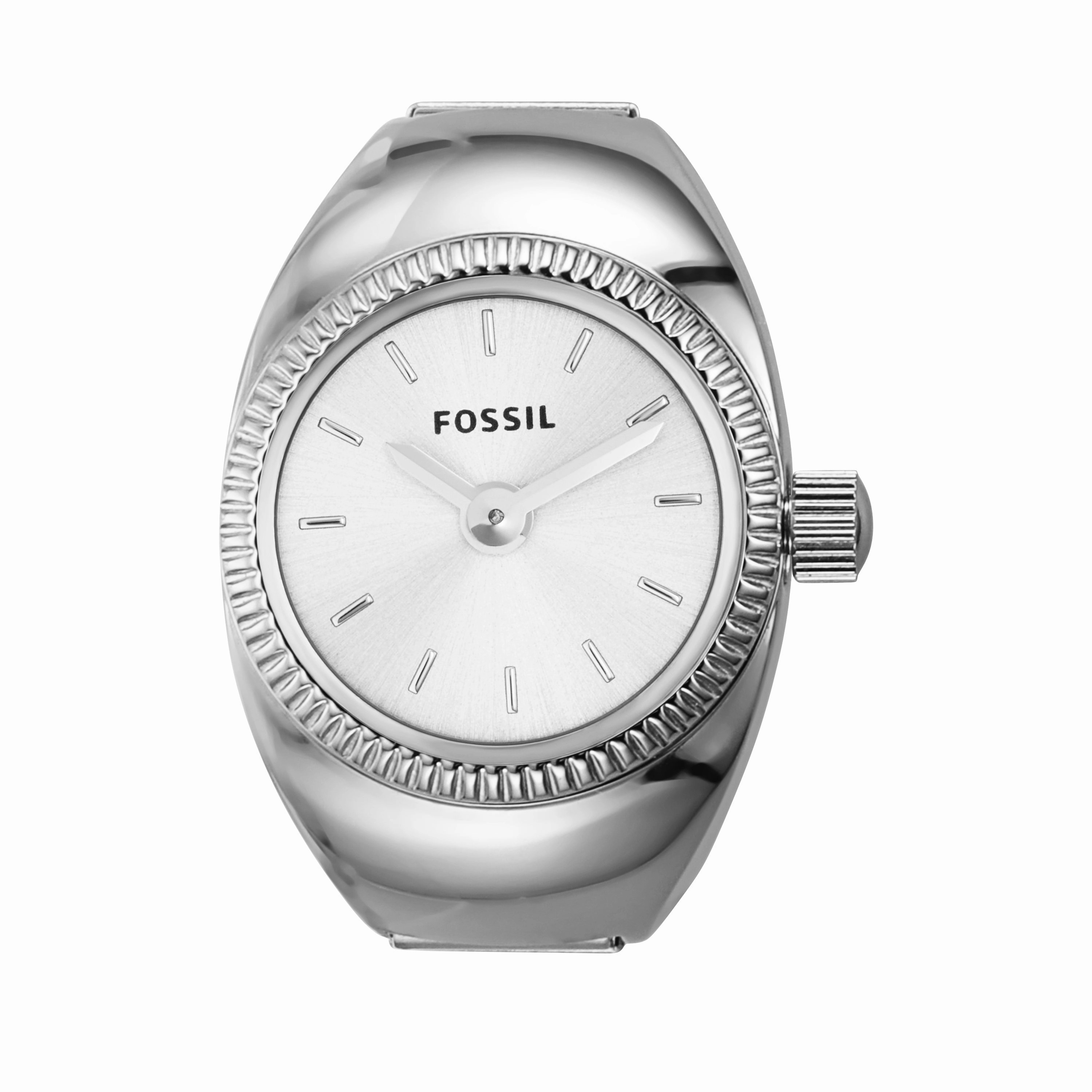 Fossil Exquisite Silver Ring Watch ES5245 with Two-Hand Movement,quartz watch, quartz watches for men, quartz watches for women, best quartz watch, minimalist quartz watch, luxury quartz watch, waterproof quartz watch,analog quartz watch, digital quartz wa