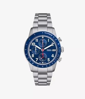 Fossil FS6047 Sport Tourer Stainless Steel Chronograph Watch 