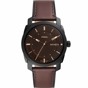 Fossil Machine FS5901 Affordable Leather Watch Leather Watch Discount