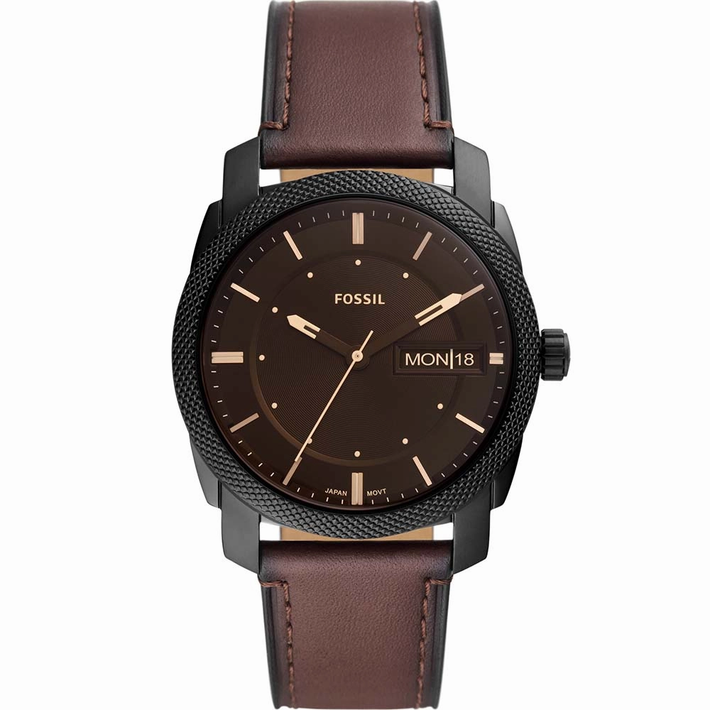 Fossil Machine FS5901 Affordable Leather Watch Leather Watch Discount