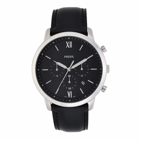 Fossil Neutra Chronograph Black Leather Watch FS5452 