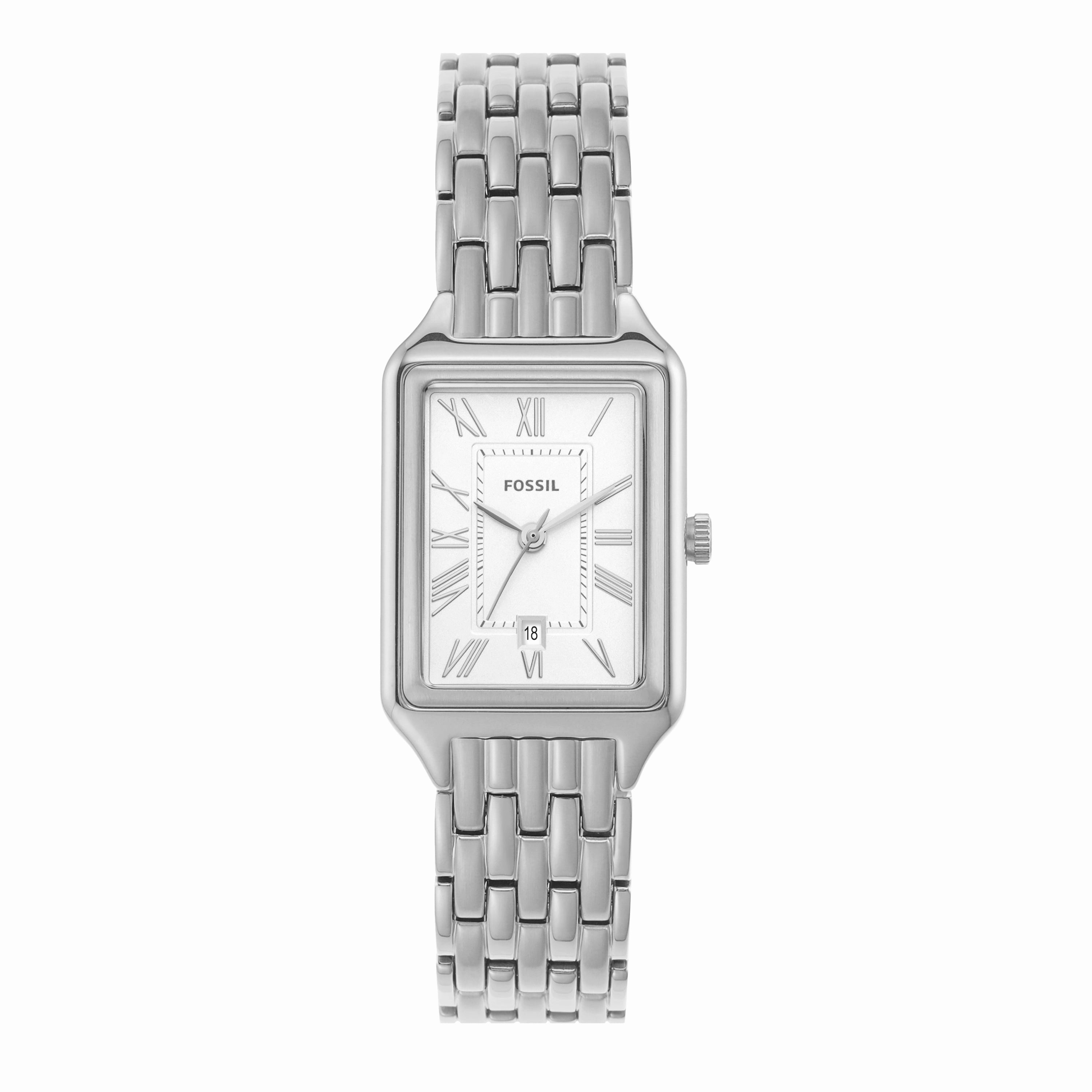 Fossil Raquel Three-Hand Date Stainless Steel Watch ES5221,quartz watch, quartz watches for men, quartz watches for women, best quartz watch, minimalist quartz watch, luxury quartz watch, waterproof quartz watch,analog quartz watch, digital quartz watch,af