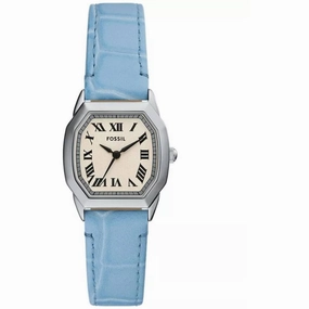 Fossil Women's Watch - Harlow Quartz SS Case Beige Dial Blue Leather Strap | ES5405 Luxury Quartz Watch Quartz Watch Sale