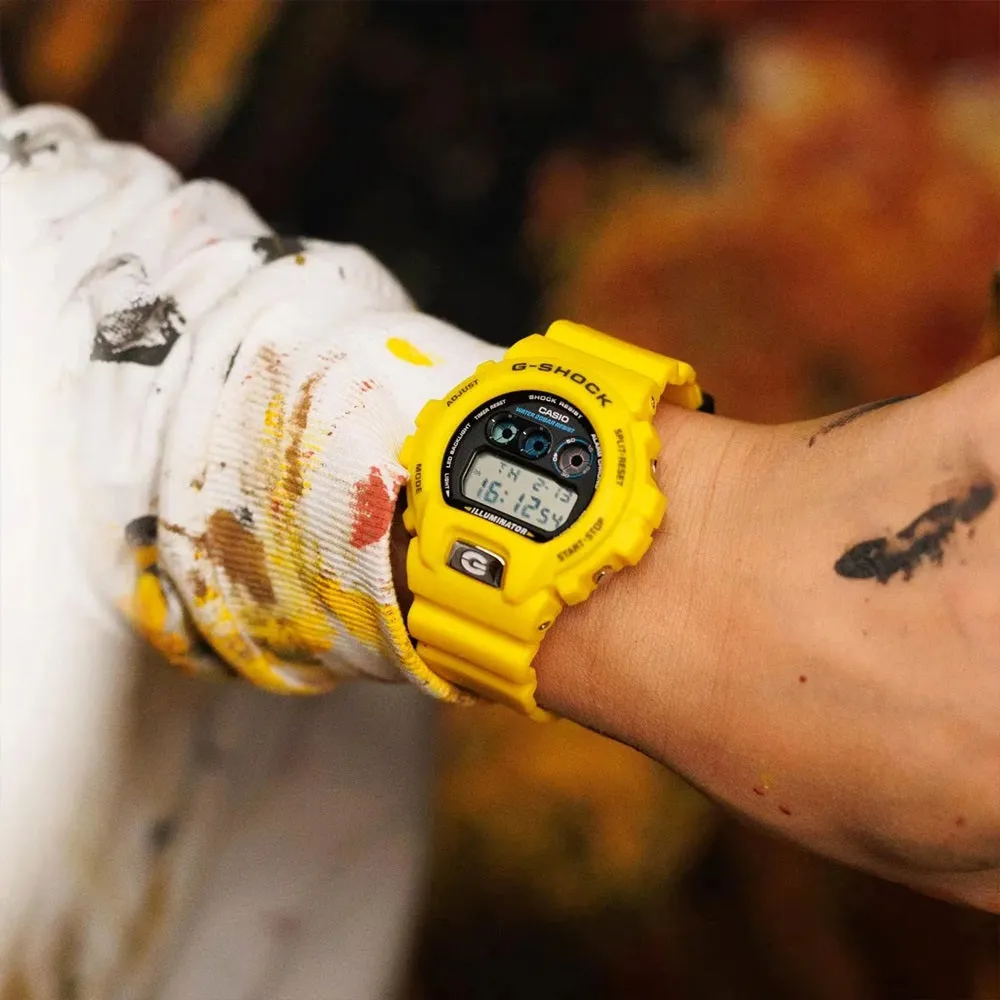    G Shock 30th Anniversary Edition Digital Watch Yellow DW-6900TR-9ER