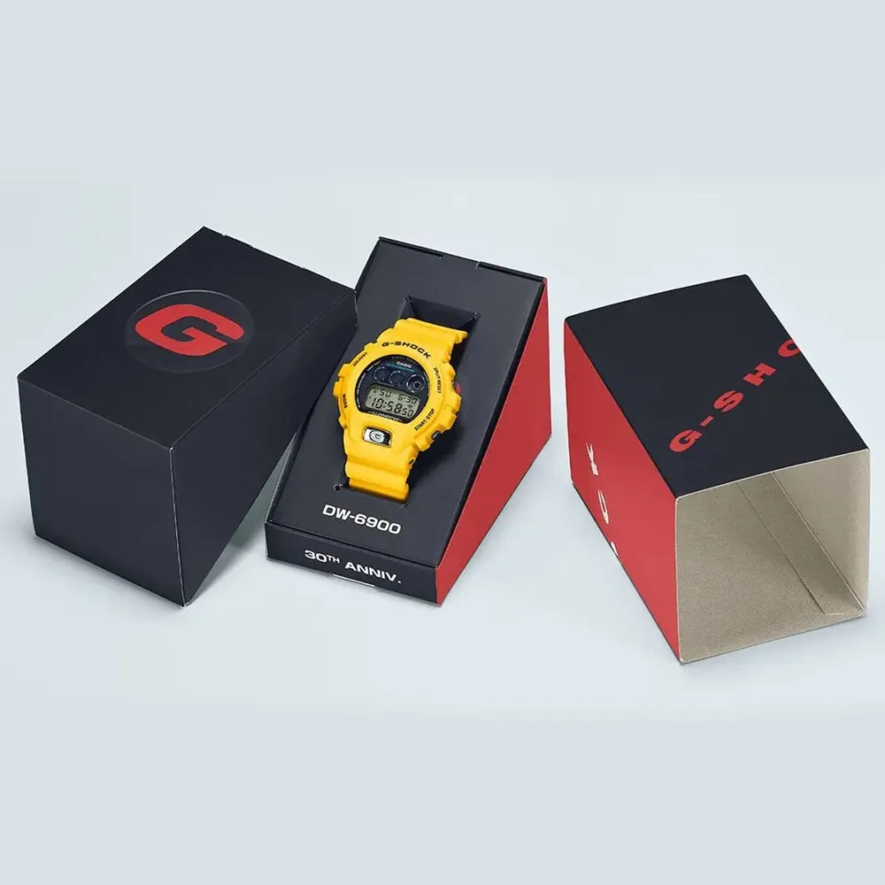    G Shock 30th Anniversary Edition Digital Watch Yellow DW-6900TR-9ER