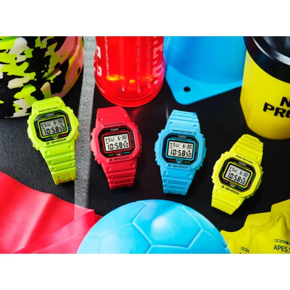   G-Shock 5600 Series Digital Green Resin Strap Men's Watch DW-5600EP-9DR