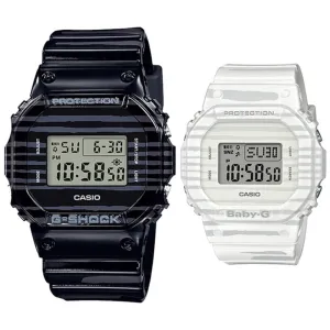 CASIO G-SHOCK & BABY-G SLV-19B-1DR-P COUPLE'S SET 