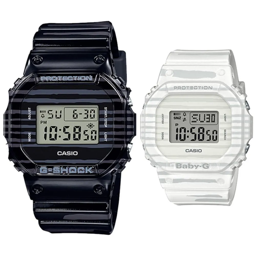    G-SHOCK & BABY-G SLV-19B-1DR-P COUPLE'S SET 