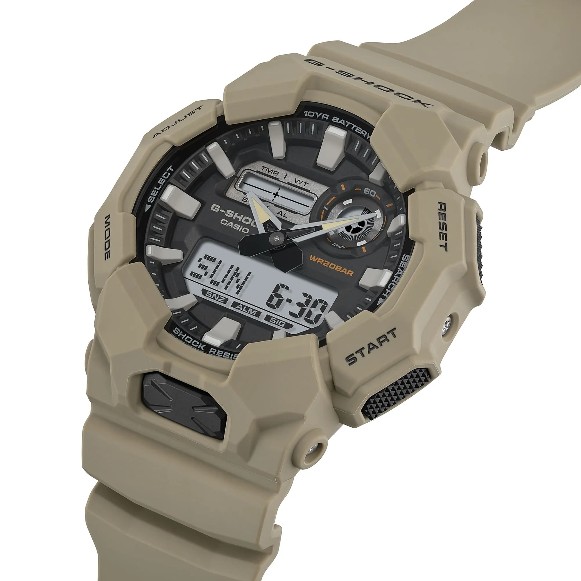   G-Shock Analog-Digital Black Resin GA-010 With P Series