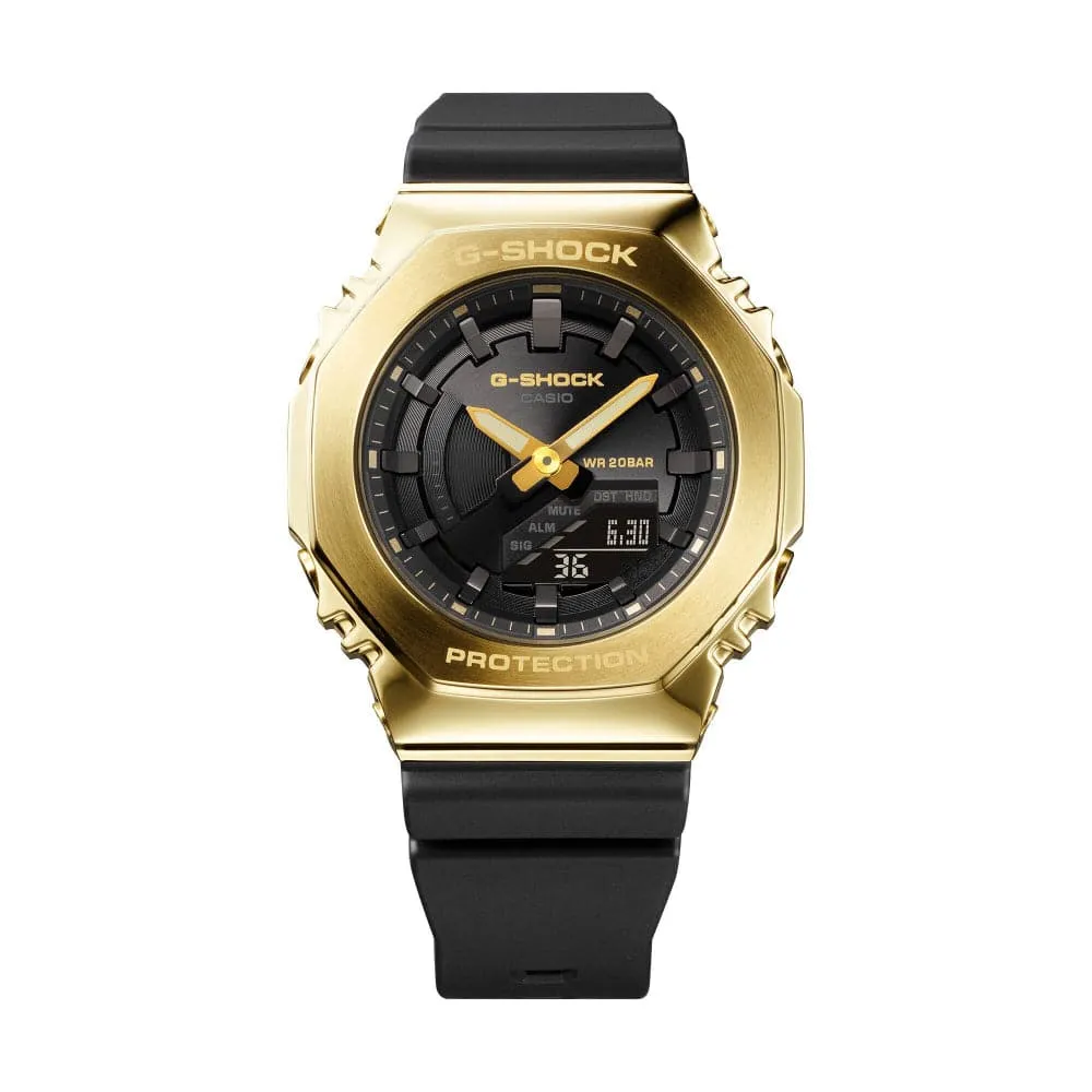   G-Shock Analog-Digital Black Resin Strap Unisex Watch GM-S2100GB-1ADR-P