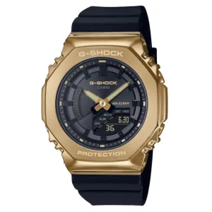 Casio G-Shock Analog-Digital Black Resin Strap Unisex Watch GM-S2100GB-1ADR-P 