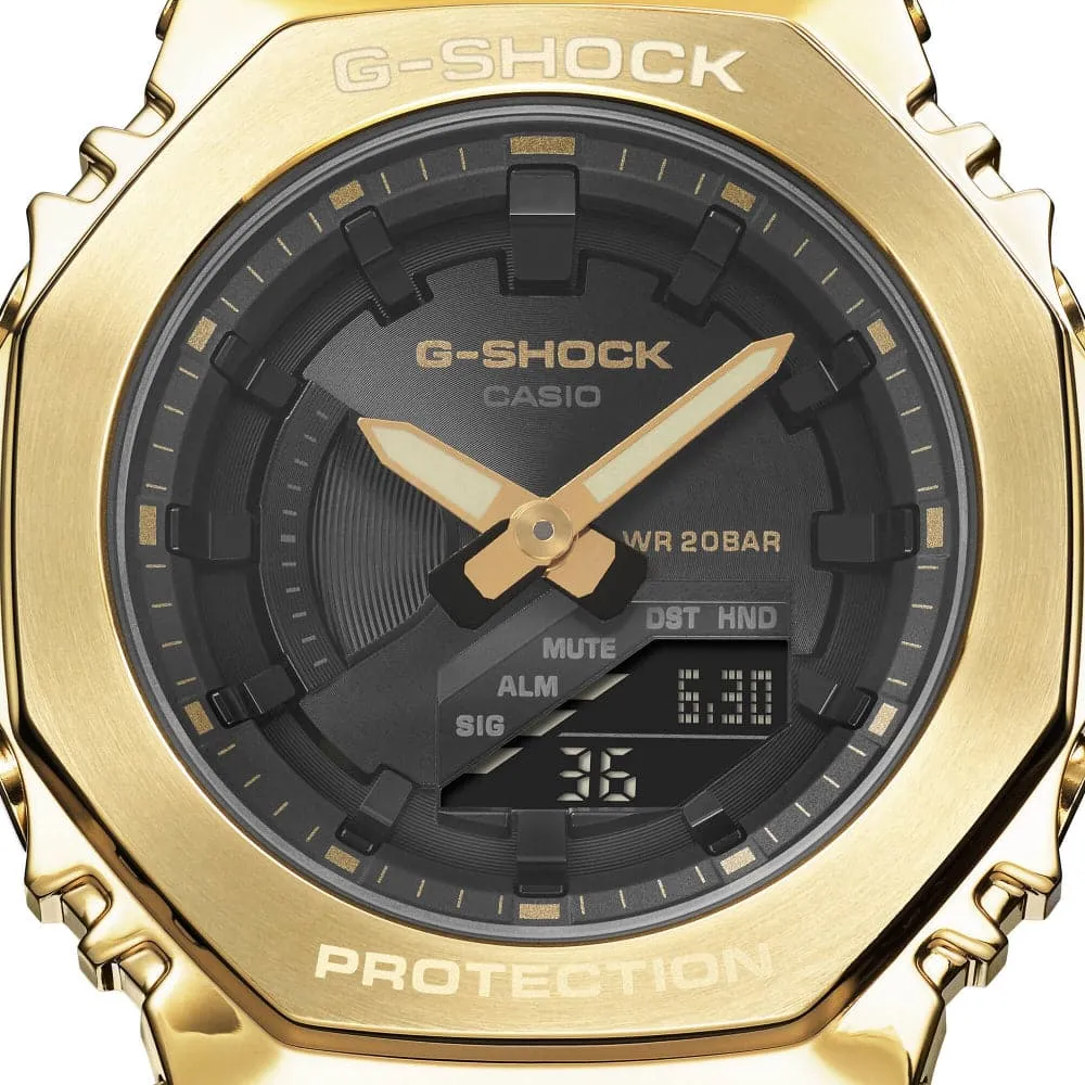   G-Shock Analog-Digital Black Resin Strap Unisex Watch GM-S2100GB-1ADR-P