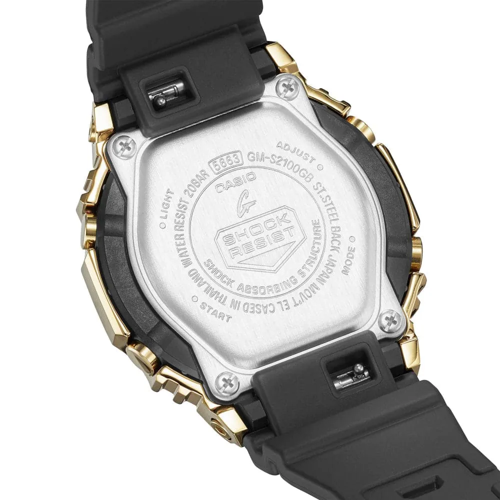  G-Shock Analog-Digital Black Resin Strap Unisex Watch GM-S2100GB-1ADR-P