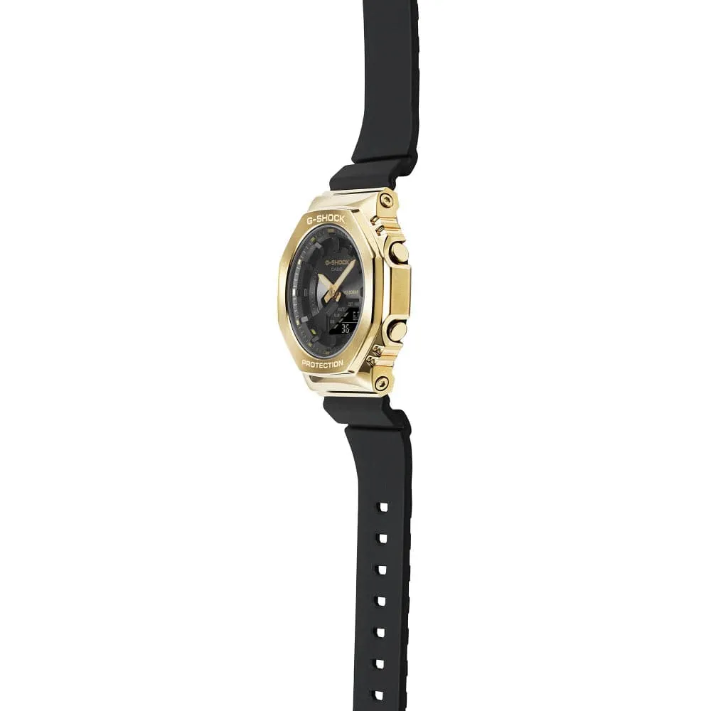   G-Shock Analog-Digital Black Resin Strap Unisex Watch GM-S2100GB-1ADR-P