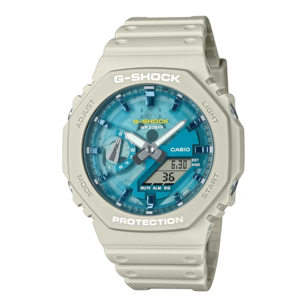   G-SHOCK ANALOG-DIGITAL RESIN STRAP UNISEX WATCH GA-2100AS SERIES